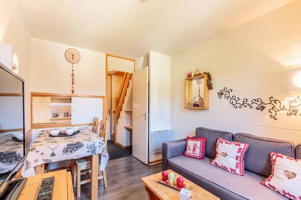Knus duplex appartement in Les Coches, direct aan de piste - thumbnail 1