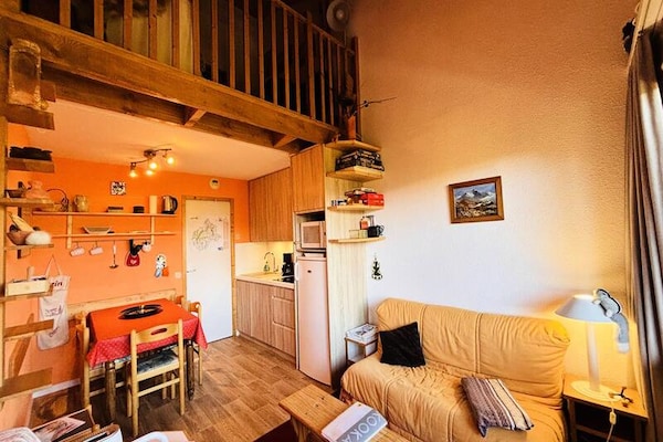 Duplex appartement met Mont Blanc uitzicht, 200m van de piste in La Plagne - thumbnail 2