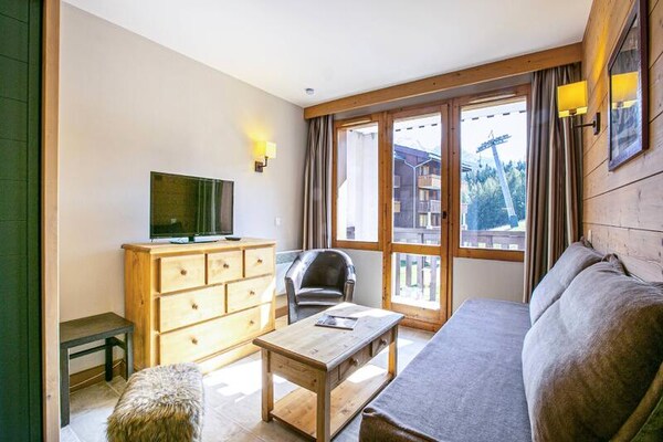 Knus appartement met balkon, vlakbij de piste in La Plagne Tarentaise - thumbnail 2