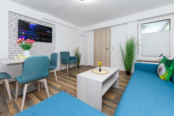 Licht appartement met wintertuin op loopafstand van het strand in Bensersiel - thumbnail 6