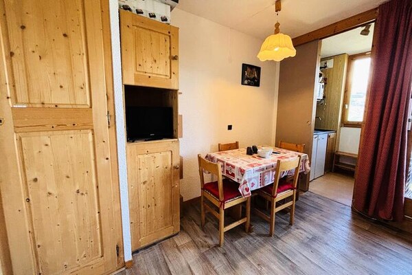 Knus 5-persoons appartement in La Plagne met panoramisch Mont Blanc uitzicht - thumbnail 5