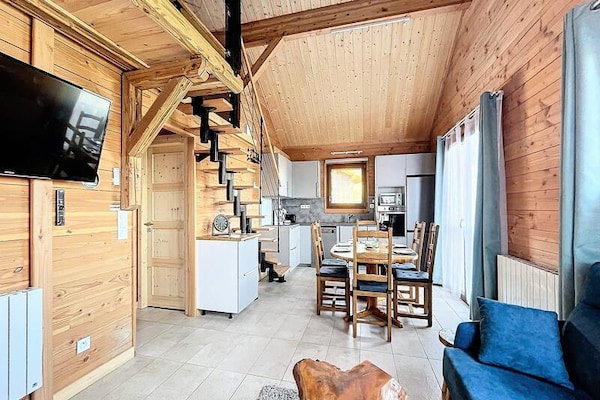 P'tit Chalet: Modern bergappartement aan piste in Le Corbier, 6 pers., huisdieren welkom - thumbnail 5
