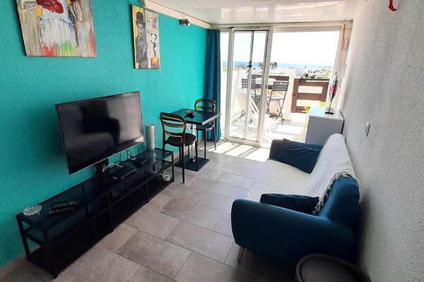 Romantisch appartement met zeezicht en terras in Port Nature, Cap d'Agde - thumbnail 6