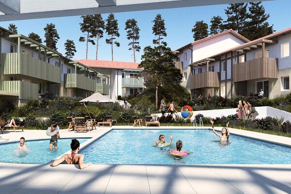 Modern appartement voor 6 personen op 650m van het strand in Mimizan - thumbnail 1
