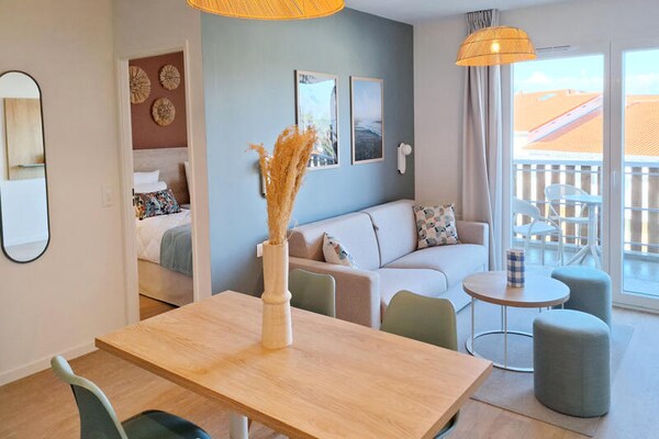 Modern appartement voor 6 personen op 650m van het strand in Mimizan - thumbnail 4