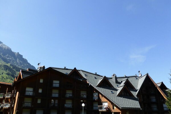 Knusse studio voor 4 aan de voet van de Mont Blanc in Les Contamines-Montjoie - thumbnail 2
