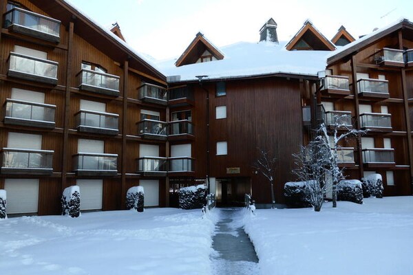 Knusse studio voor 4 aan de voet van de Mont Blanc in Les Contamines-Montjoie - thumbnail 3