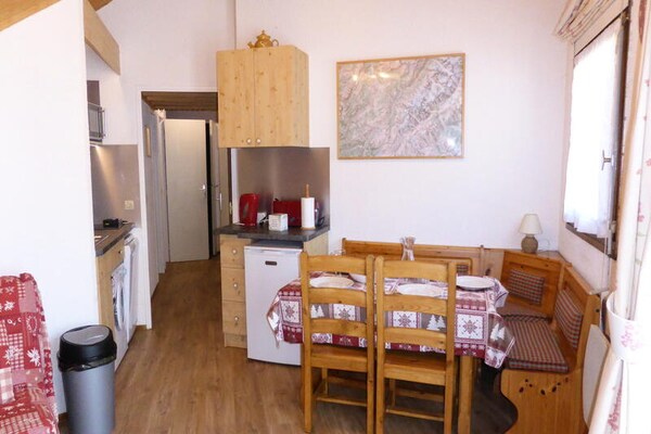 Zolderappartement op 200m van de piste met uitzicht op de Mont Blanc - thumbnail 5