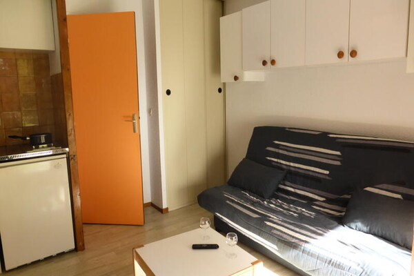 Knusse studio voor 4 personen op 200m van de piste in Les Contamines - thumbnail 5