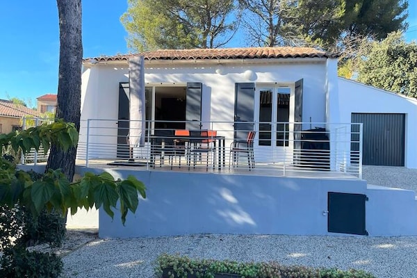 Lambesc villa: 6 pers., airco, terras, nabij Aix-en-Provence - thumbnail 1