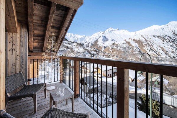 Chalet Eden: Luxe 12-persoons appartement in Saint-Martin-de-Belleville met hamam - thumbnail 6