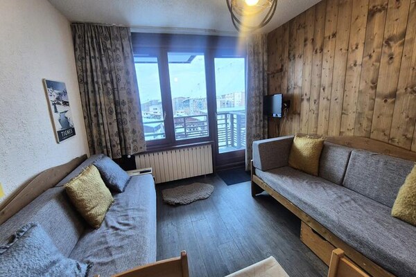 Knusse studio op de derde verdieping in Tignes Val Claret, vlakbij de piste - thumbnail 1