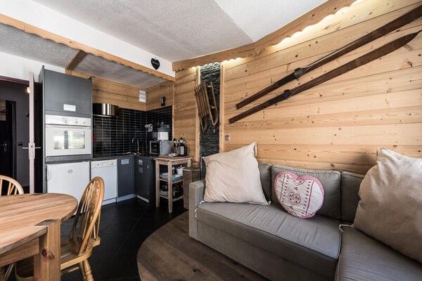 Knus appartement op 12e verdieping met panoramisch bergzicht in Tignes Val Claret - thumbnail 5