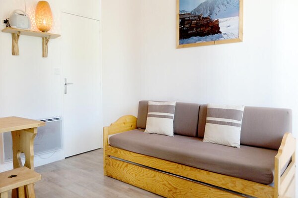 Knusse studio in Tignes Lavachet met balkon, vlakbij de piste - thumbnail 3