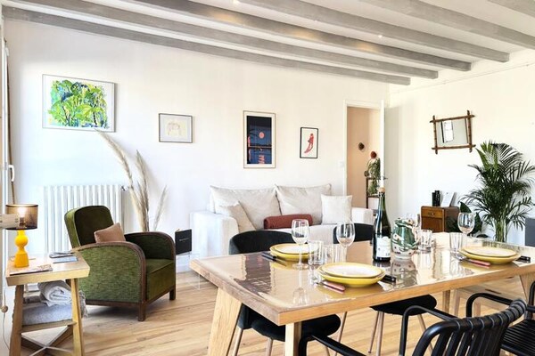 UNESCO-appartement op 300m van strand met uitzicht op Bassin du Roi - thumbnail 1