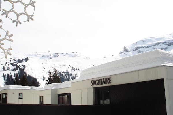 Knus appartement in Flaine Forêt, 250m van de piste met zuidbalkon - thumbnail 4