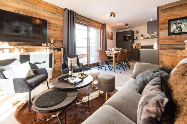 Luxe appartement op 1950m hoogte direct aan de piste in Valmeinier - thumbnail 5
