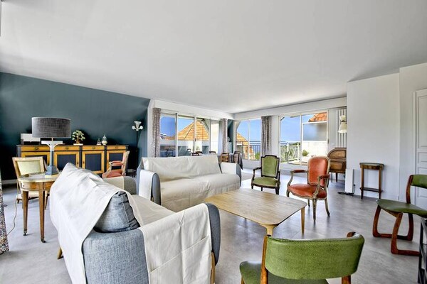 Luxe appartement met panoramisch zeezicht en privéstrand in Arcachon - thumbnail 3