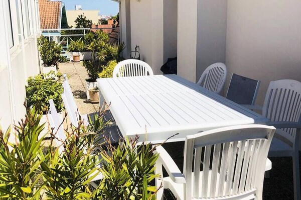 Luxe appartement met panoramisch zeezicht en privéstrand in Arcachon - thumbnail 5