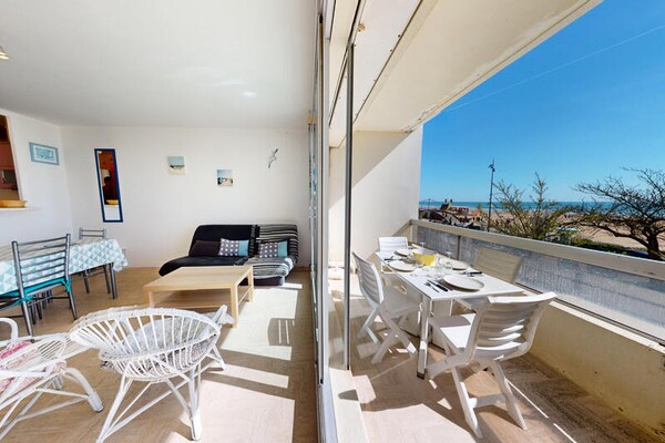 Zonnig appartement in Saint-Jean-de-Monts met balkon en zeezicht - thumbnail 4