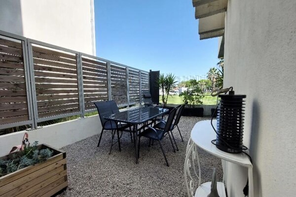 Appartement aan zee met privétuin en panoramisch uitzicht in Le Grau-du-Roi - thumbnail 5