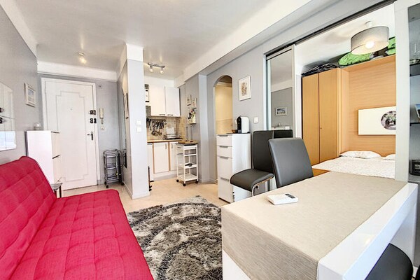 Stijlvolle studio in Cannes, 100m van de Croisette - thumbnail 3