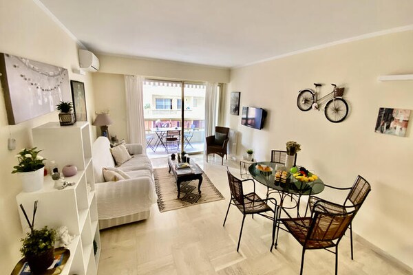 Modern appartement in Cannes, 600m van het strand en de Croisette - thumbnail 2