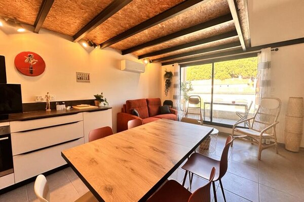 Appartement Le Refuge du Bord de Mer: 100m van strand in Le Grau du Roi - thumbnail 4