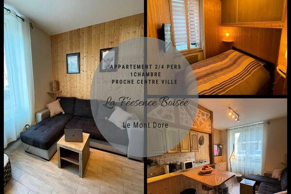 Knus appartement voor 4 personen in Mont-Dore, op 500m van centrum - thumbnail 1