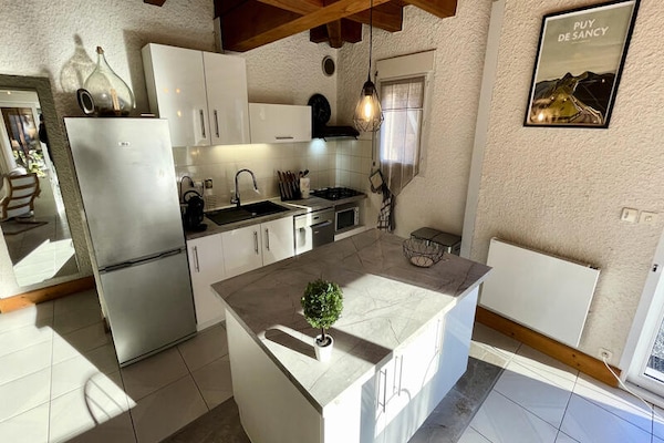 Ruim appartement voor 8 personen met tuin en uitzicht in Le Mont-Dore - thumbnail 4