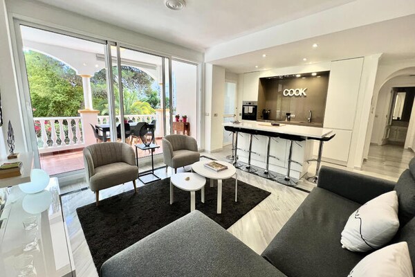 Licht appartement op 400 meter van het strand in Marbella met zwembad - thumbnail 4