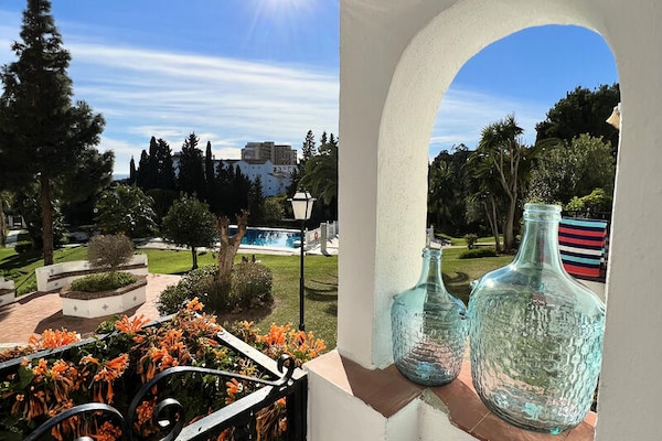 Strandappartement met zeezicht en zwembad in Mijas Costa - thumbnail 3