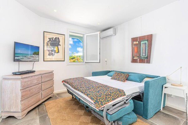 Luxe appartement voor 6 personen met tuin en airco nabij strand Gros Raisin - thumbnail 4