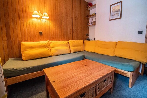 Knus appartement aan de piste in Valmorel met balkon op het oosten - thumbnail 2