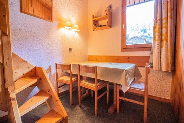 Knus appartement aan de piste in Valmorel met balkon op het oosten - thumbnail 6
