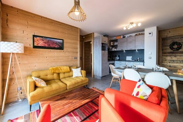 Prachtig skiappartement in La Toussuire met panoramisch uitzicht en ski-in/ski-out - thumbnail 2