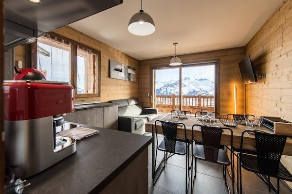Ski-in ski-out appartement met panoramisch uitzicht op Aiguilles d'Arves - thumbnail 1