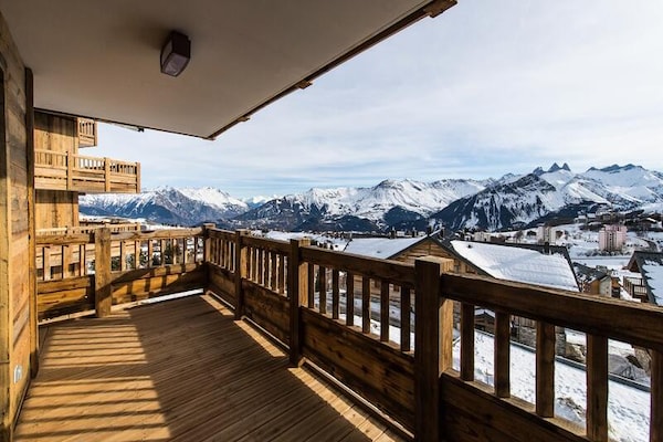 Ski-in ski-out appartement met panoramisch uitzicht op Aiguilles d'Arves - thumbnail 5