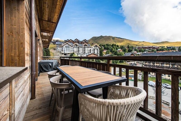 Ski-in/ski-out appartement voor 6 personen direct aan de piste in La Toussuire - thumbnail 5