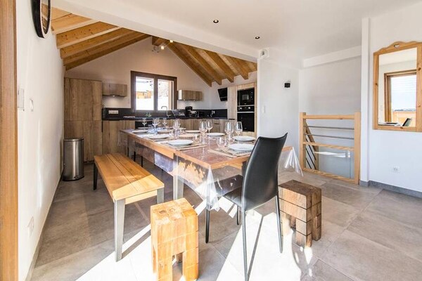 Duplex voor 10 personen met ski-in/ski-out en zuidbalkon in La Toussuire - thumbnail 5