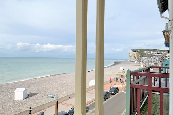 Licht appartement met panoramisch zeezicht en balkon in Mers-les-Bains - thumbnail 4