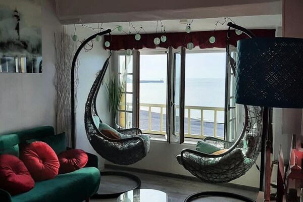 Romantisch appartement met panoramisch zeezicht in Mers-les-Bains - thumbnail 3