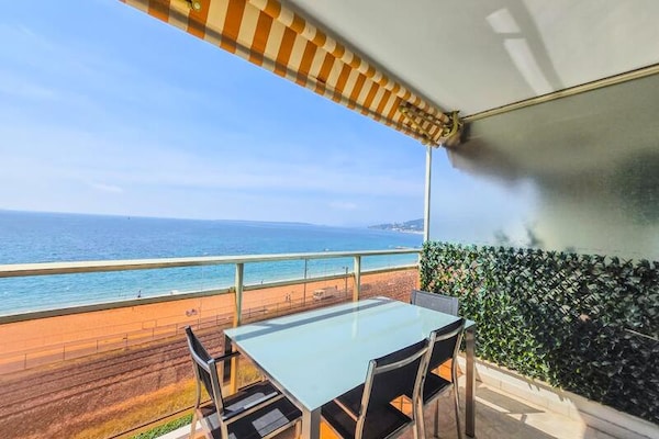 Appartement 4 pers. met zeezicht en terras in Juan-les-Pins, 200m van strand - thumbnail 1
