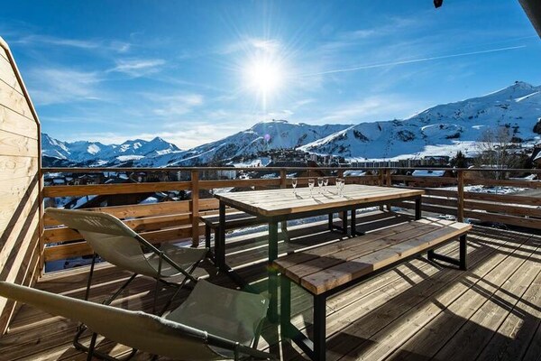 PEAK Lodge West: 14-persoons chalet met sauna en Alpenpanorama in La Toussuire - thumbnail 5