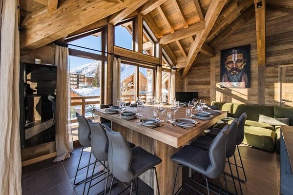 Ruim 4-slaapkamer appartement met sauna en panoramisch uitzicht in La Toussuire - thumbnail 2