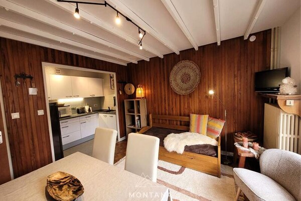 Knus appartement voor 4 personen met balkon en bergzicht in Le Grand-Bornand - thumbnail 2