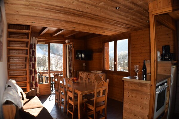 Appartement 6 pers. met balkon en uitzicht op de Alpen in Le Grand Bornand - thumbnail 1