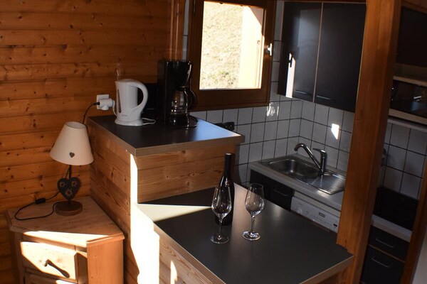 Appartement 6 pers. met balkon en uitzicht op de Alpen in Le Grand Bornand - thumbnail 6
