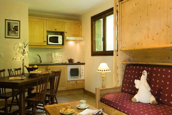 Knusse alpenstudio voor 4 personen met wellness in Le Grand Bornand - thumbnail 5