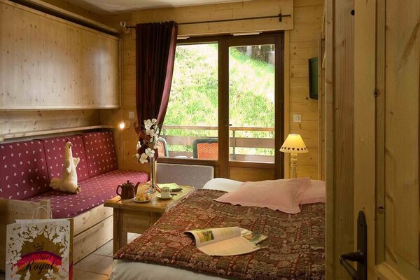 Knusse alpenstudio voor 4 personen met wellness in Le Grand Bornand - thumbnail 6